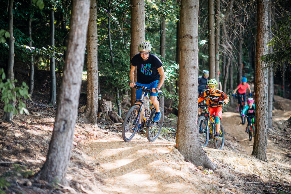 Bike park Peklák - stoupací stezka Dechovka